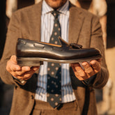 Dark brown Smooth Abraded Leather Alistair Tassel Loafers – Handcrafted Luxury Slip-On Dress Shoes