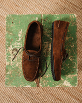 Tobacco brown Suede Leather Kingsley Classic Loafers – Handcrafted Luxury Slip-On Dress Shoes