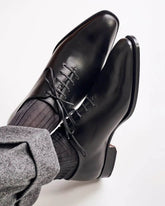 Nero Black Leather Dress Shoes