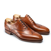 Dominic Luxe: Handcrafted Oxford tan Leather Formal Shoes for Gentlemen