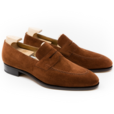 Tan Suede Loafers for Men – Comfort Fit Handmade Luxury Leather Shoes