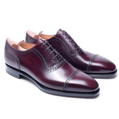 Victor Burnish: Premium Brogue Oxford Brown Leather Formal Shoes