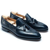 Navy Leather Loafers for Men – Exclusive Handmade Luxury Leather Shoes