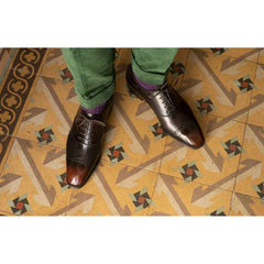 Cap Toe Oxford – Espresso Brown with Burnished Toe