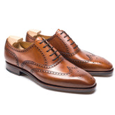Edric Monarch: Elegant Wholecut Oxford Tan Leather Formal Shoes
