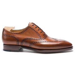 Edric Monarch: Elegant Wholecut Oxford Tan Leather Formal Shoes