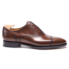 Lucian Prestige: Elegant Oxford Brown Leather Formal Shoes