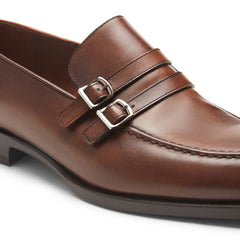 Brown Monk Strap Loafers | Men's Leather Dress Shoes