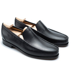 Black Leather Loafers for Men – Minimalist Handmade Luxury Leather Shoes