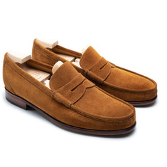 Tan Suede Loafers for Men – Refined Handmade Luxury Leather Shoes