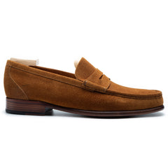 Tan Suede Loafers for Men – Refined Handmade Luxury Leather Shoes