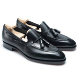 Black Leather Tassel Loafers for Men – Luxury Handmade Luxury Leather Shoes
