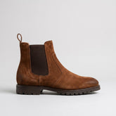 Dark Brown Leather Beluaric Leather Chelsea Boots