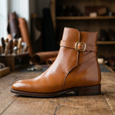 Tan Leather Avereoon Leather Chelsea Dress Boots