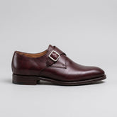 Burgundy Leather Dovuox Classic Monk Strap Leather Shoes - Classic Men's Formal Office Dress Shoes