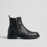 Black Leather Averove Leather Dress Boots