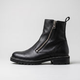 Black Leather Averado Leather Chelsea Boots