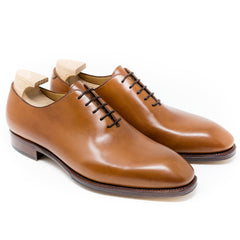 Aurelius Prime: Handcrafted Wholecut Tan Leather Oxford