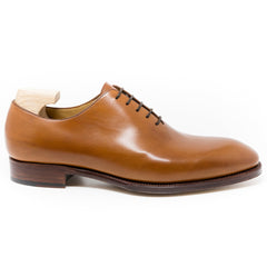 Aurelius Prime: Handcrafted Wholecut Tan Leather Oxford