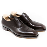 Grayson Prime: Elegant Toe Cap Oxford Brown Leather Formal Shoes – Gloss Finish