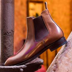 Aldric Brown Leather Chelsea Boot