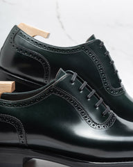 Black Oxford Cap Toe Shoes for Men – Luxury Leather Brogue Dress Shoes