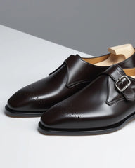 Elegant Brown Monk Strap Shoes for Men – Premium Leather Dress Shoes