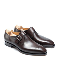 Elegant Brown Monk Strap Shoes for Men – Premium Leather Dress Shoes