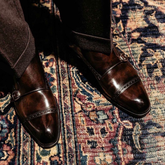 Brown Leather Avereoro Classic Monk Strap Leather Shoes - Classic Men's Formal Office Dress Shoes