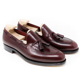 Burgundy Leather tassel Loafers for Men – Heritage Handmade Luxury Leather Shoes
