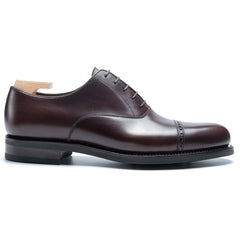 Damian Elite: Handcrafted Wingtip Oxford Brown Leather Formal Shoes