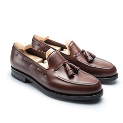 Brown Leather Tassel Loafers for Men – Classic Handmade Luxury Leather Shoes