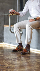 Rich Brown Patina Derby Shoes