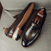 Brown Leather Farnsworth Penny Loafers– Handcrafted Luxury Footwear