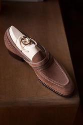 Brown Suede Leather Upton Slip-On Loafers– Handcrafted Luxury Footwear