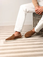 Summer Luxe: Premium Tan Suede Loafers