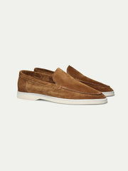 Summer Luxe: Premium Tan Suede Loafers