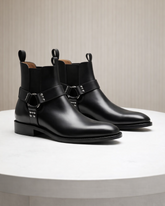 Black Harness Chelsea Boot – The Ultimate Blend of Style & Durability