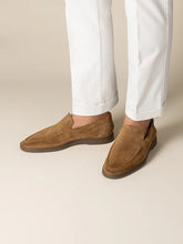 Summer Luxe: Premium Dark Tan Suede Loafers
