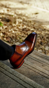 Camden Crest Tan Zipper Boots for Men