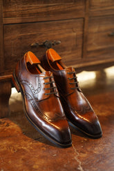 Brown & Black Ombre Derby Shoes