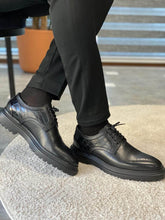 Sleek Black Derby Shoes