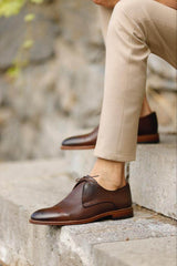 Majestic Tan Leather Oxford
