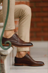 Majestic Tan Leather Oxford