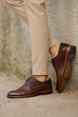 Majestic Tan Leather Oxford