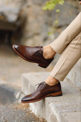 Majestic Tan Leather Oxford