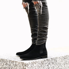 "Dominion" Luxe Black Chelsea Boot