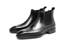 Black Lancaster Ridge Chelsea Brogue Boots