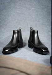 Black Lancaster Ridge Chelsea Brogue Boots