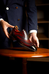 Bordeaux Wingtip Oxfords for Men